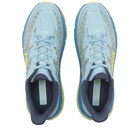 Hoka One One Men's Mafate Speed 4 Sneakers in Stone Blue/Dark Citron