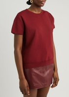 Aexae Stretch-knit top Dark Red