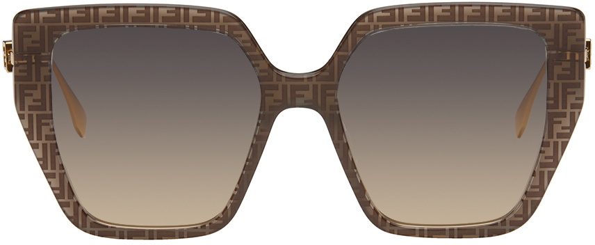 Fendi - Fendi Roma - Cat-Eye Sunglasses - Havana - Sunglasses