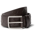 Bottega Veneta - 3.5cm Intrecciato Leather Belt - Brown