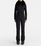 Yves Salomon Shearling-trimmed belted ski suit
