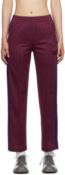 NEEDLES Burgundy Striped Track Pants