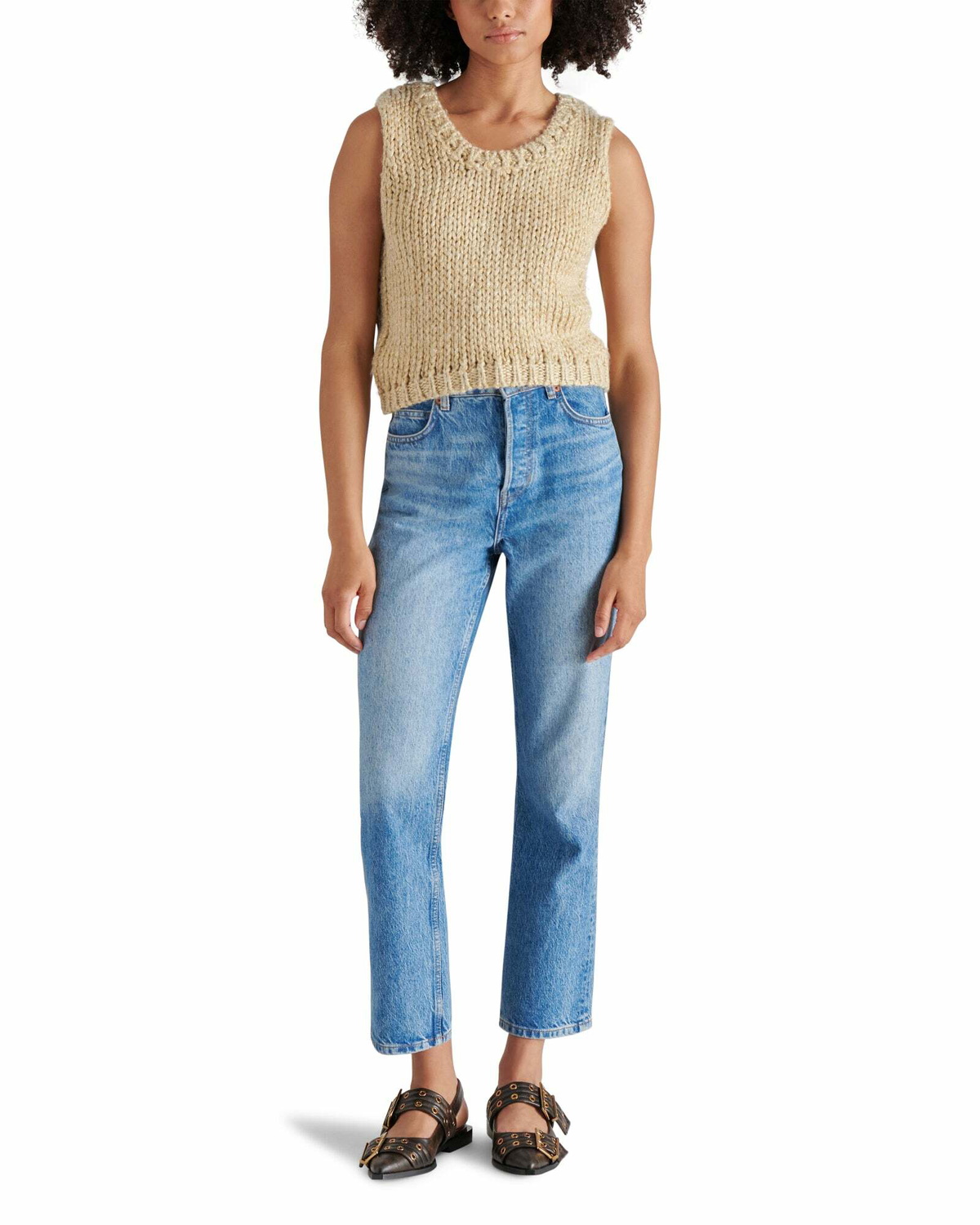 Steve Madden Eleny Sweater Vest in Taupe