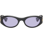 Valentino Black Vain Light V Logo Sunglasses
