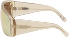 MM6 Maison Margiela Off-White Mask Sunglasses