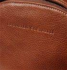 Brunello Cucinelli - Full-Grain Leather Backpack - Men - Tan