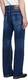 Dsquared2 Blue Loose Twisted Jeans