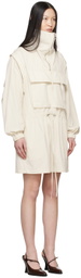 Helmut Lang Off-White Gusset Minidress