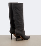Gianvito Rossi Hansen suede knee-high boots