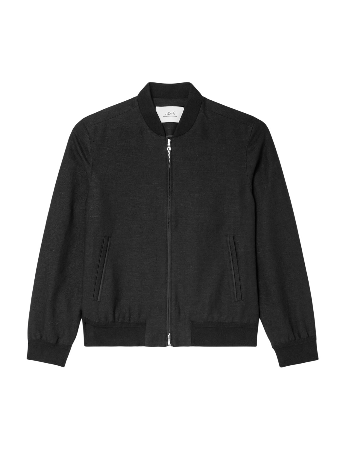 Mr P. - Felted Virgin Wool-Blend Blouson Jacket - Black Mr P.