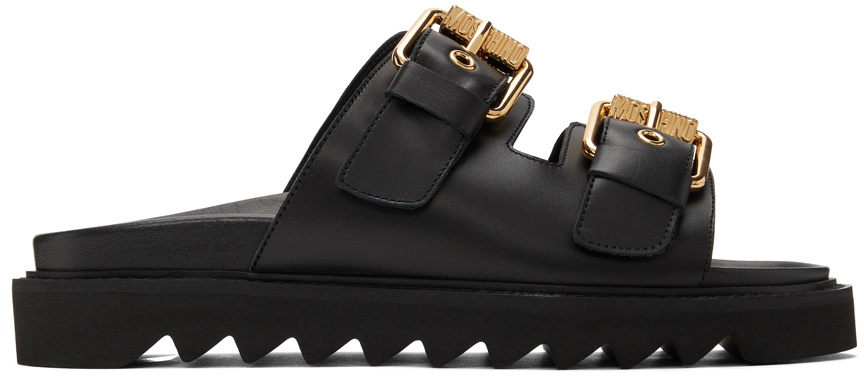 moschino buckle sandals