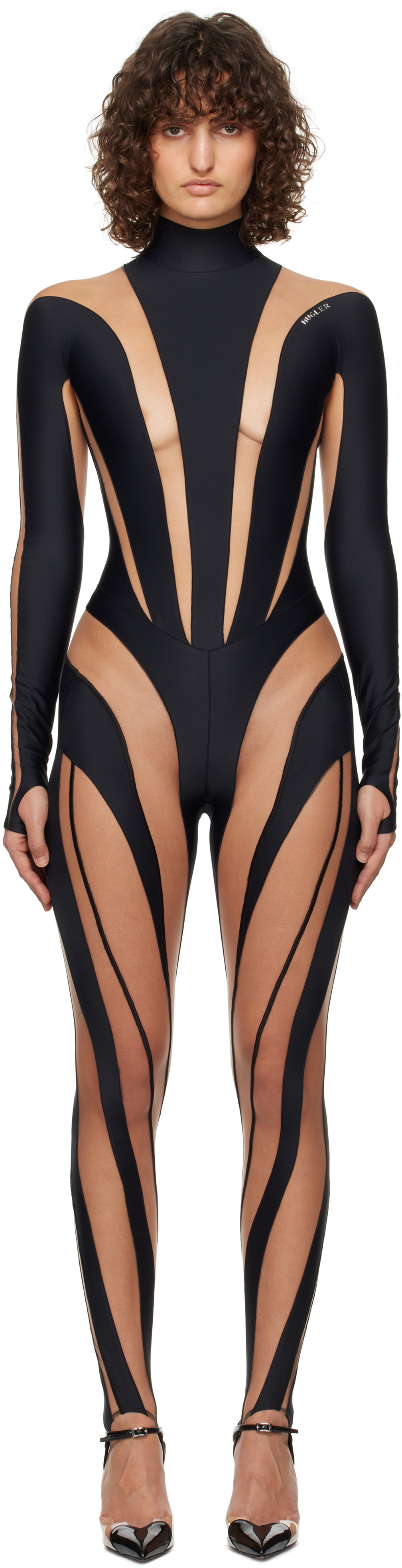 Mugler Black Iconic Jumpsuit