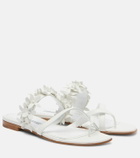 Manolo Blahnik Fiosa appliqué leather thong sandals