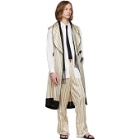 Ann Demeulemeester Off-White and Black Devon Trousers