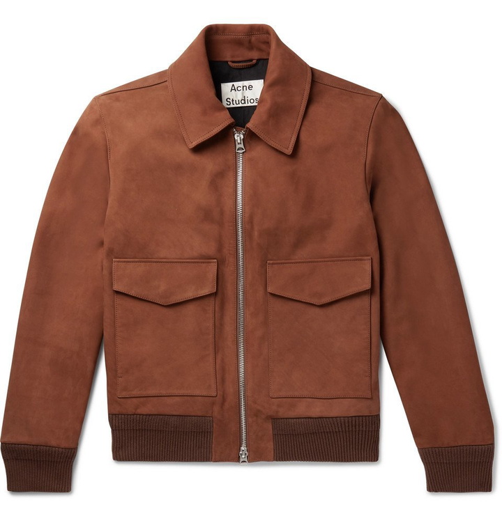 Photo: Acne Studios - Lazlo Nubuck Bomber Jacket - Men - Brown