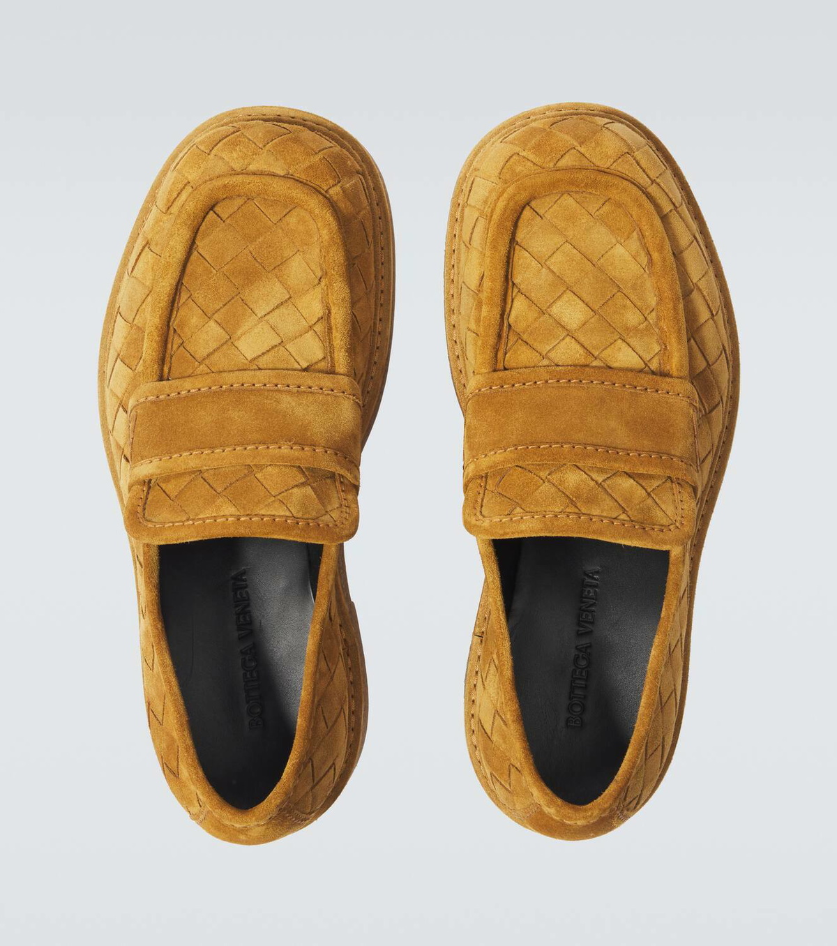 Bottega Veneta Haddock Intrecciato suede loafers Bottega Veneta display picture 2