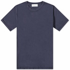 Officine Generale Men's Pigment Dyed T-Shirt in Dark Navy