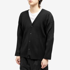 Homme Plissé Issey Miyake Men's Pleated Cardigan in Black