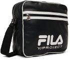 Y/Project Black Fila Edition Wire Messenger Bag