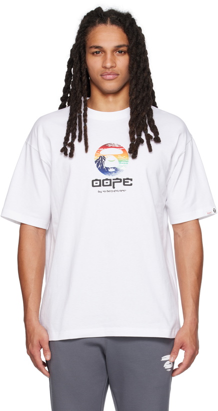 Photo: AAPE by A Bathing Ape White Theme T-Shirt