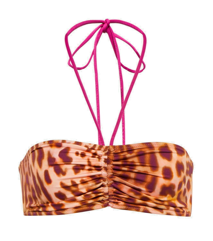 Photo: Stella McCartney - Leopard-print bandeau bikini top