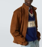 Valentino Suede bomber jacket
