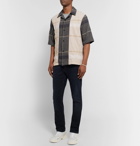 Acne Studios - Camp-Collar Checked Cotton-Blend Shirt - Men - Cream