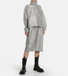 Moncler Genius - 2 Moncler 1952 Lurex® wool-blend midi skirt
