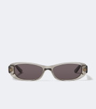 Balenciaga Logo oval sunglasses