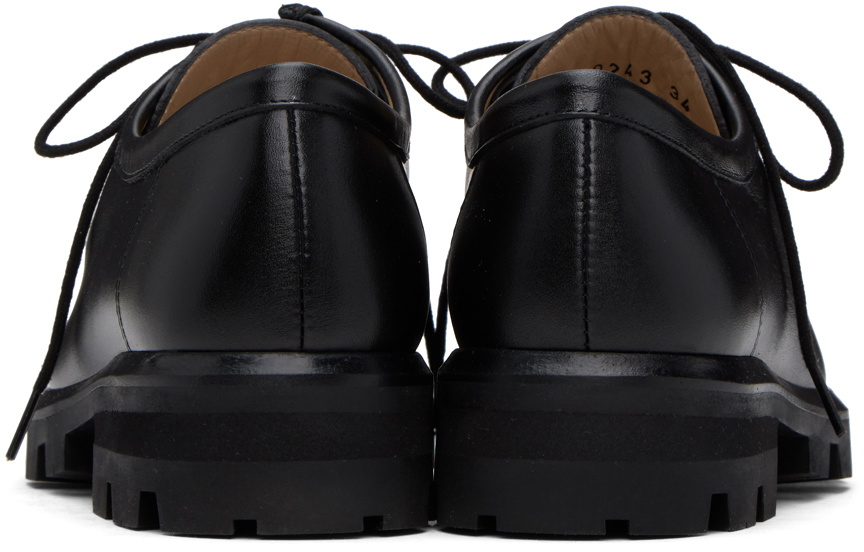 Legres Black Lace-Up Derbys