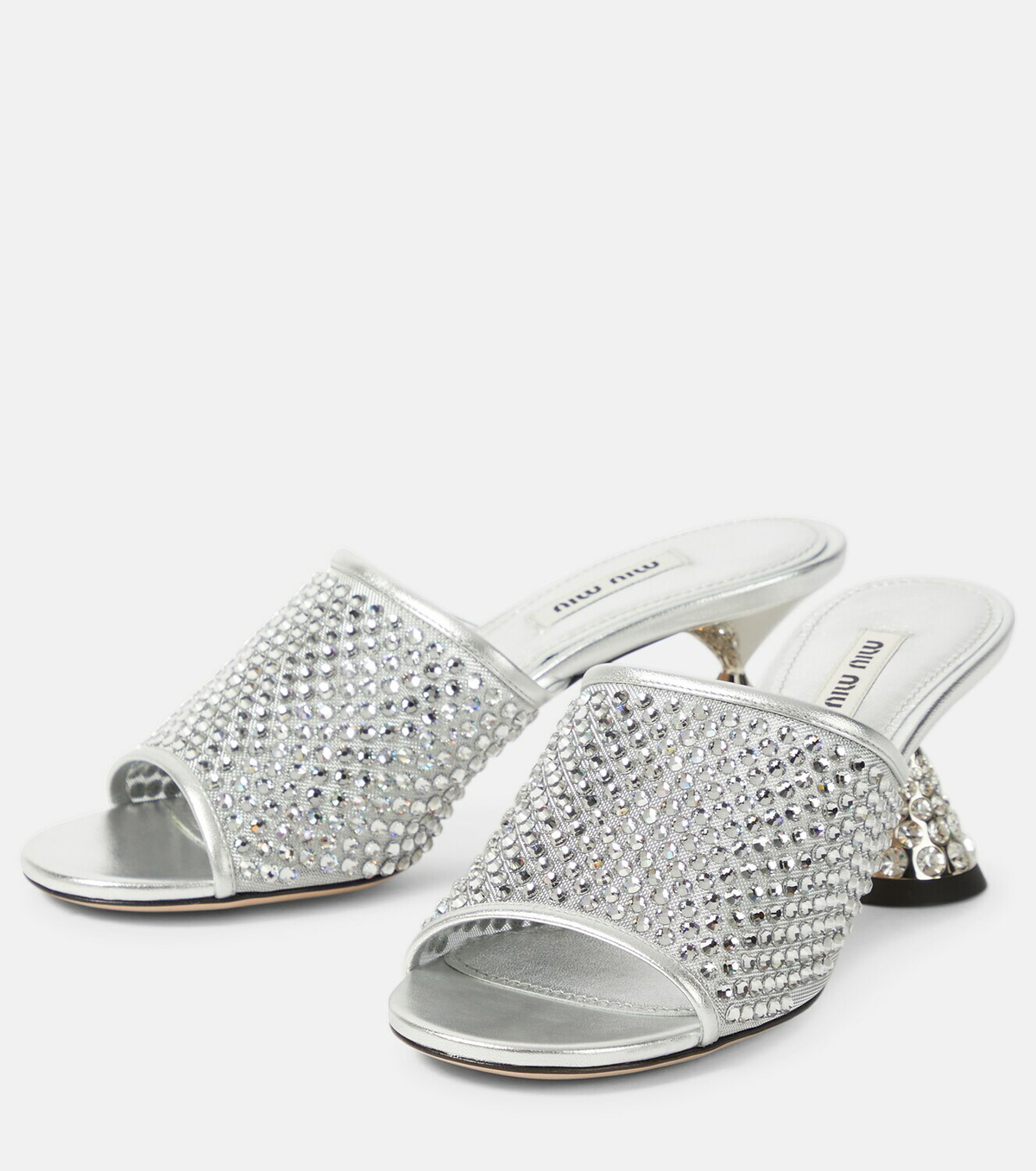 Miu Miu Crystal-embellished sandals Miu Miu