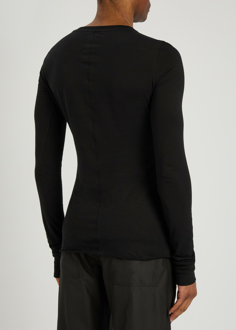 Rick Owens X Moncler Girder Logo-appliquéd Cotton T-shirt Black