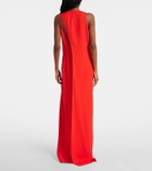 Gucci GG crystal-embellished crêpe gown