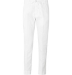 MAN 1924 - Tomi Tapered Linen and Cotton-Blend Drawstring Trousers - White