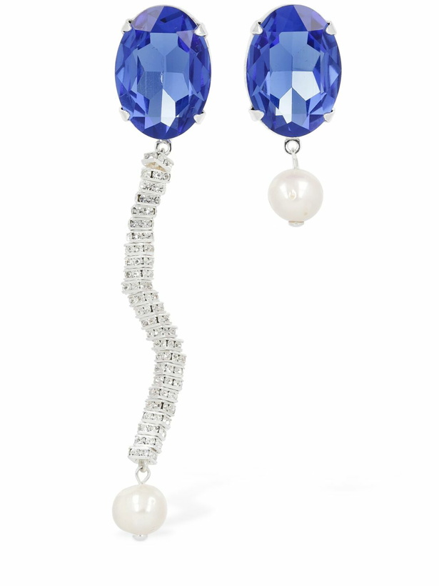Photo: MAGDA BUTRYM - Asymmetrical Pearl & Crystal Earrings