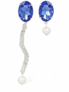 MAGDA BUTRYM - Asymmetrical Pearl & Crystal Earrings