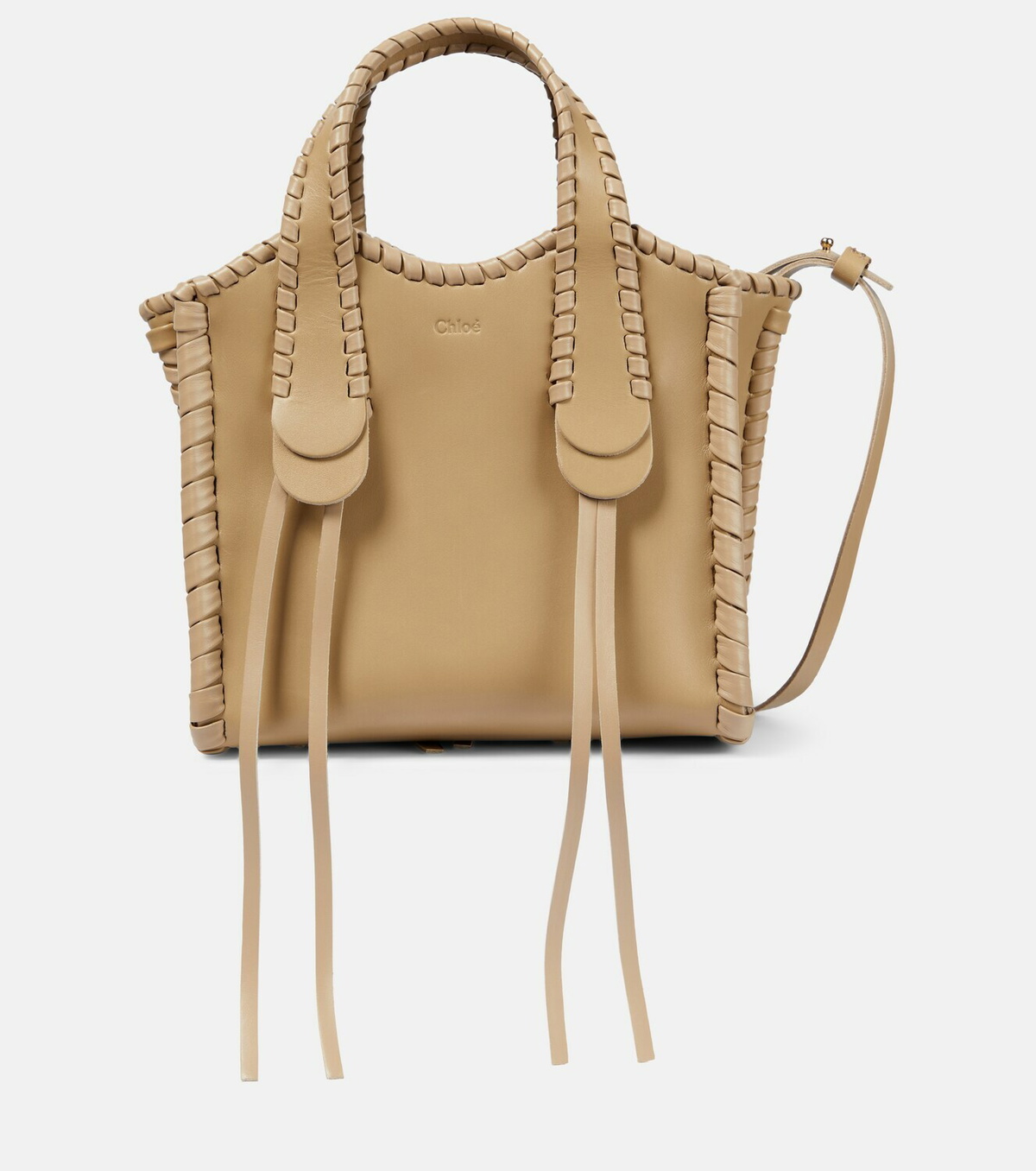 outlet【Chloe】Mony☆Chocolate レザー Small トートバッグ Chloé Small Mony Tote Bag | Brown | FARFETCH