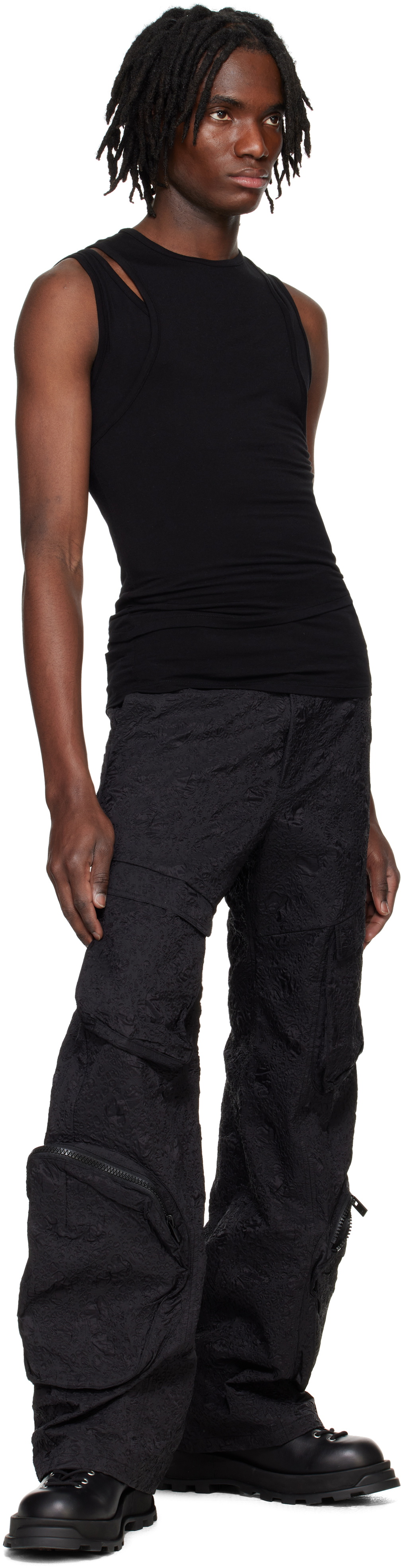 HELIOT EMIL Black Eudaimonia Tank Top Heliot Emil