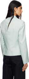 Sandy Liang Blue Garten Blazer