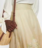 Zimmermann Coaster floral silk and linen maxi skirt