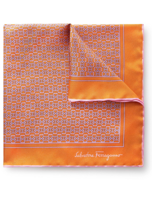 Photo: Salvatore Ferragamo - Printed Silk-Twill Pocket Square