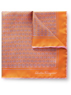 Salvatore Ferragamo - Printed Silk-Twill Pocket Square