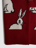 MAISON MANGOSTAN Rabbit Print Viscose Bland Balaclava