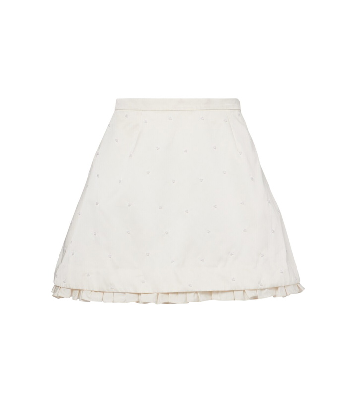 Photo: Clio Peppiatt Camelia embellished miniskirt