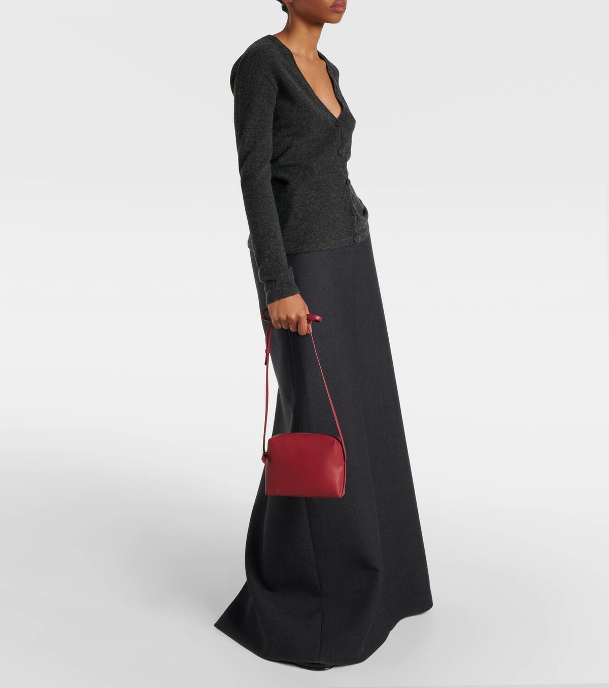 The Row Regent leather crossbody bag The Row