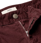 Incotex - Slim-Fit Stretch Cotton-Corduroy Trousers - Burgundy