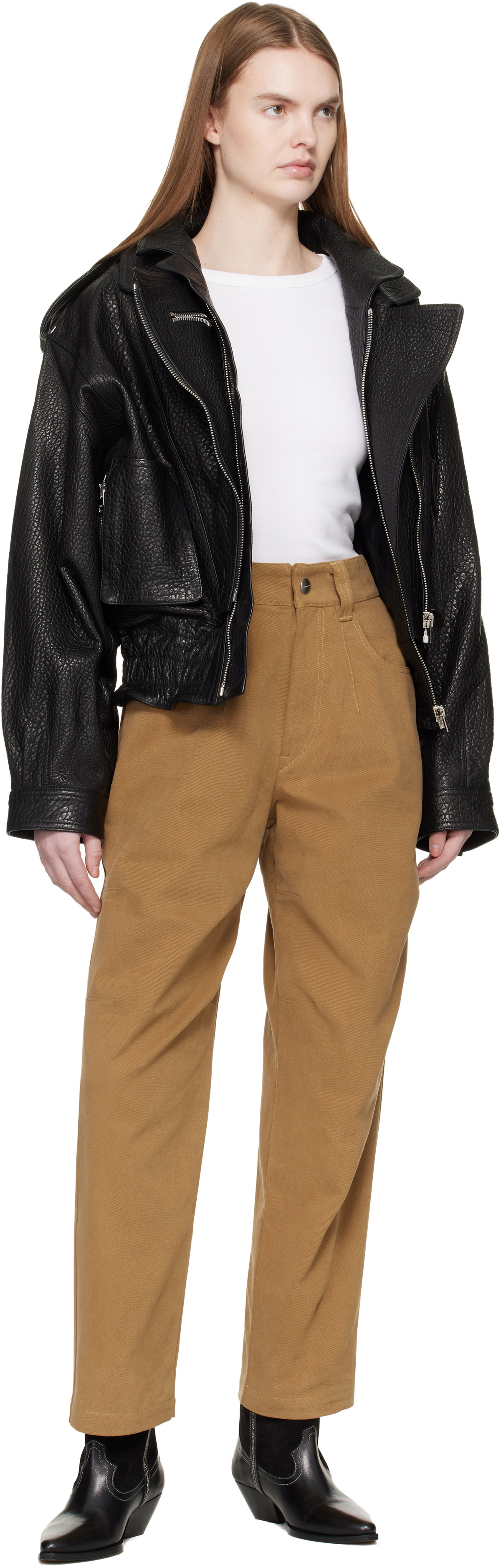 Isabel Marant Etoile Tan Opalyna Jeans