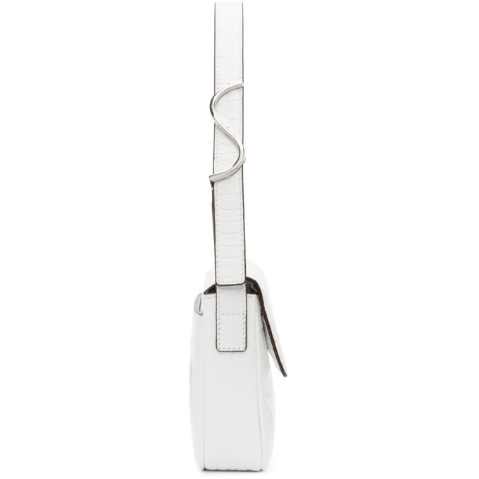 Staud White Croc Tommy Bag Staud
