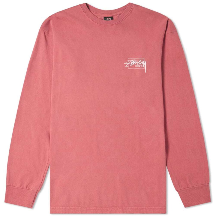 Photo: Stussy Long Sleeve Modern Age Pigment Dyed Tee Rasberry