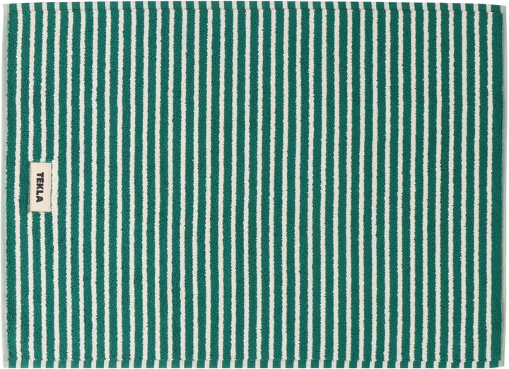 Photo: Tekla Green & White Terry Bath Mat